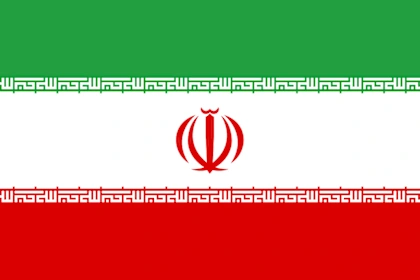 image: Bandeira da equipe de vôlei Iran