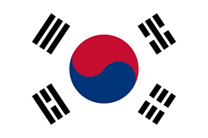 Bandera del equipo de voleibol Corea