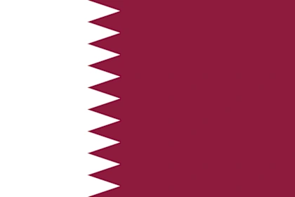 image: Bandeira da equipe de vôlei Qatar