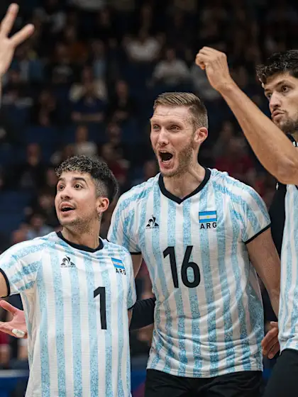 image: Argentina upset Olympic champions France in Quebec