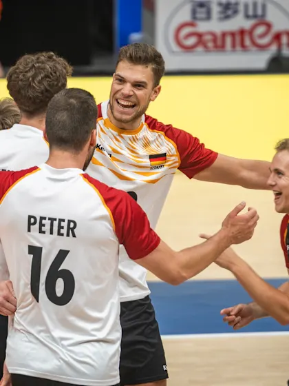 image: Germany persevere to claim first VNL victory